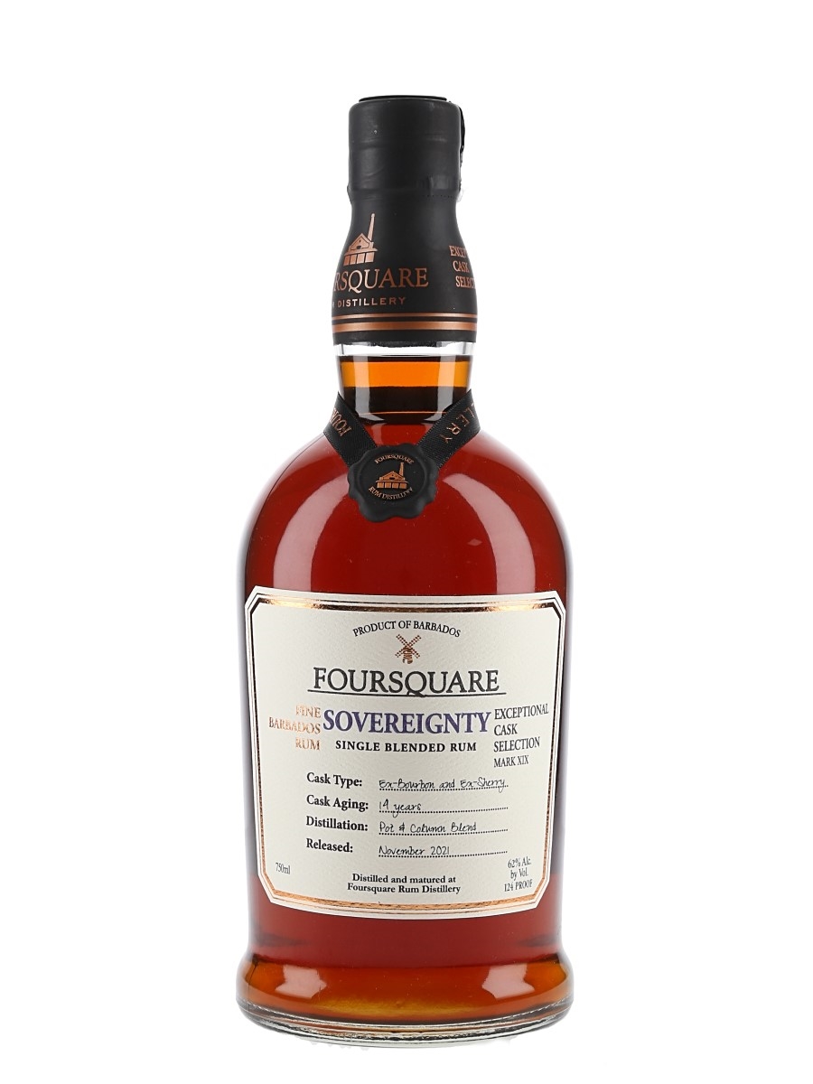 Foursquare Sovereignty 14 Year Old Bottled 2021 - Exceptional Cask Selection Mark XIX 70cl / 62%