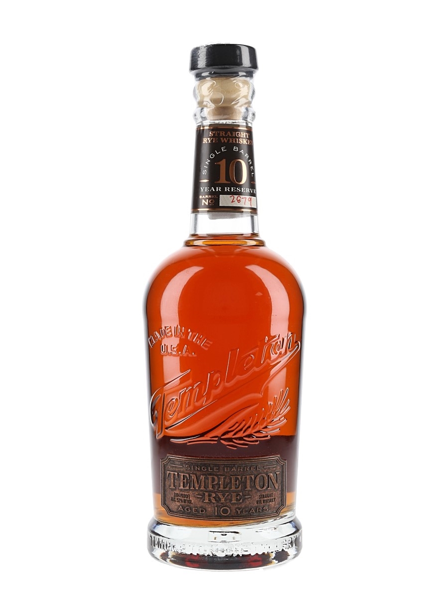 Templeton Single Barrel Rye Whisky 10 Year Old  75cl / 52%