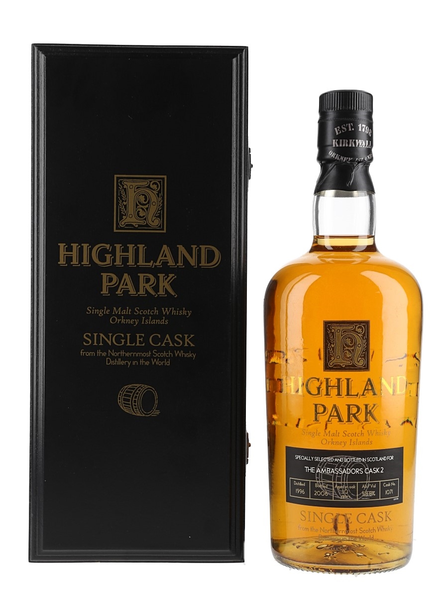 Highland Park 1996 10 Year Old Cask 1071 Bottled 2006 - The Ambassador Cask 2 70cl / 58.8%