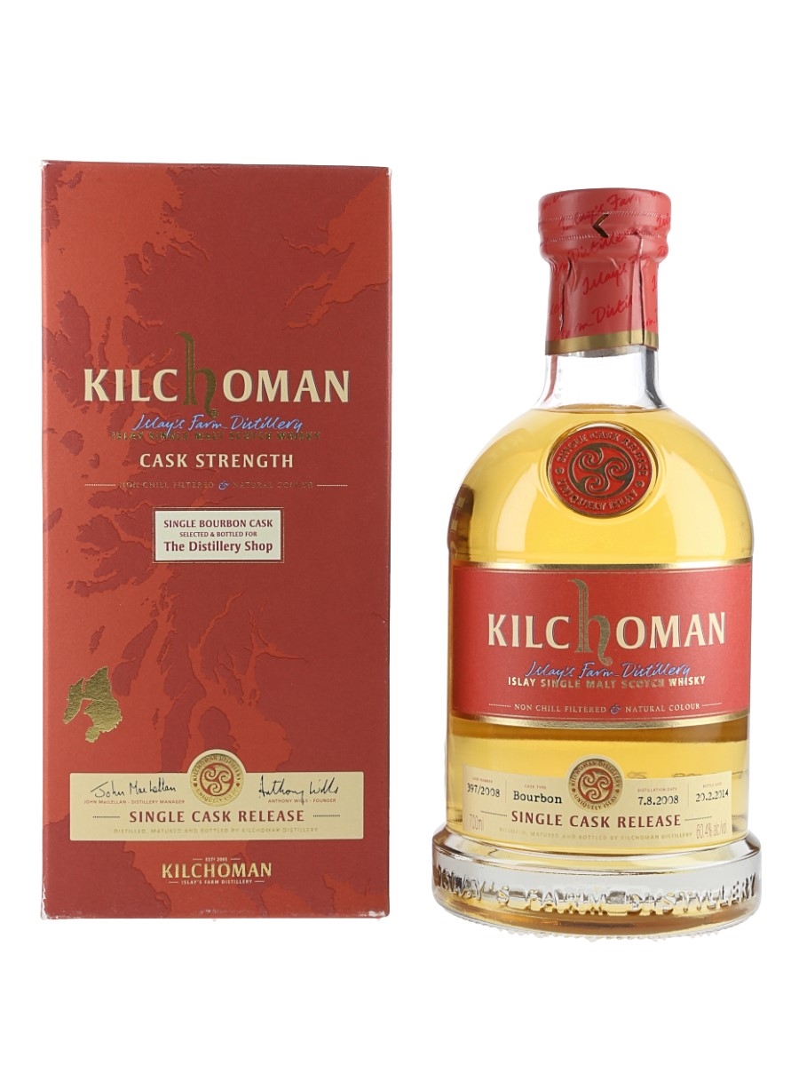 Kilchoman 2008 Single Cask Release Bottled 2014 - Distillery Shop Exclusive 70cl / 60.4%