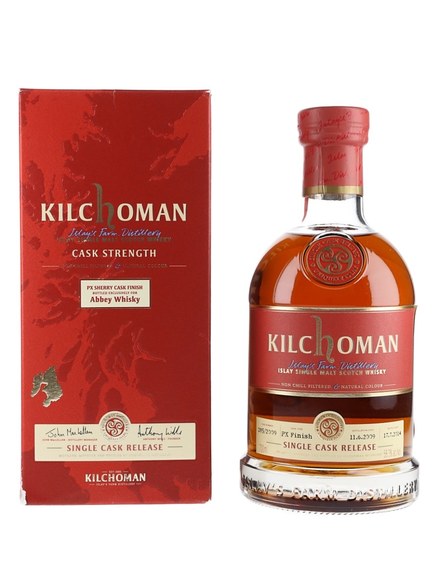Kilchoman 2009 Single Cask Release Bottled 2014 - Abbey Whisky - PX Sherry Cask Finish 70cl / 58.3%