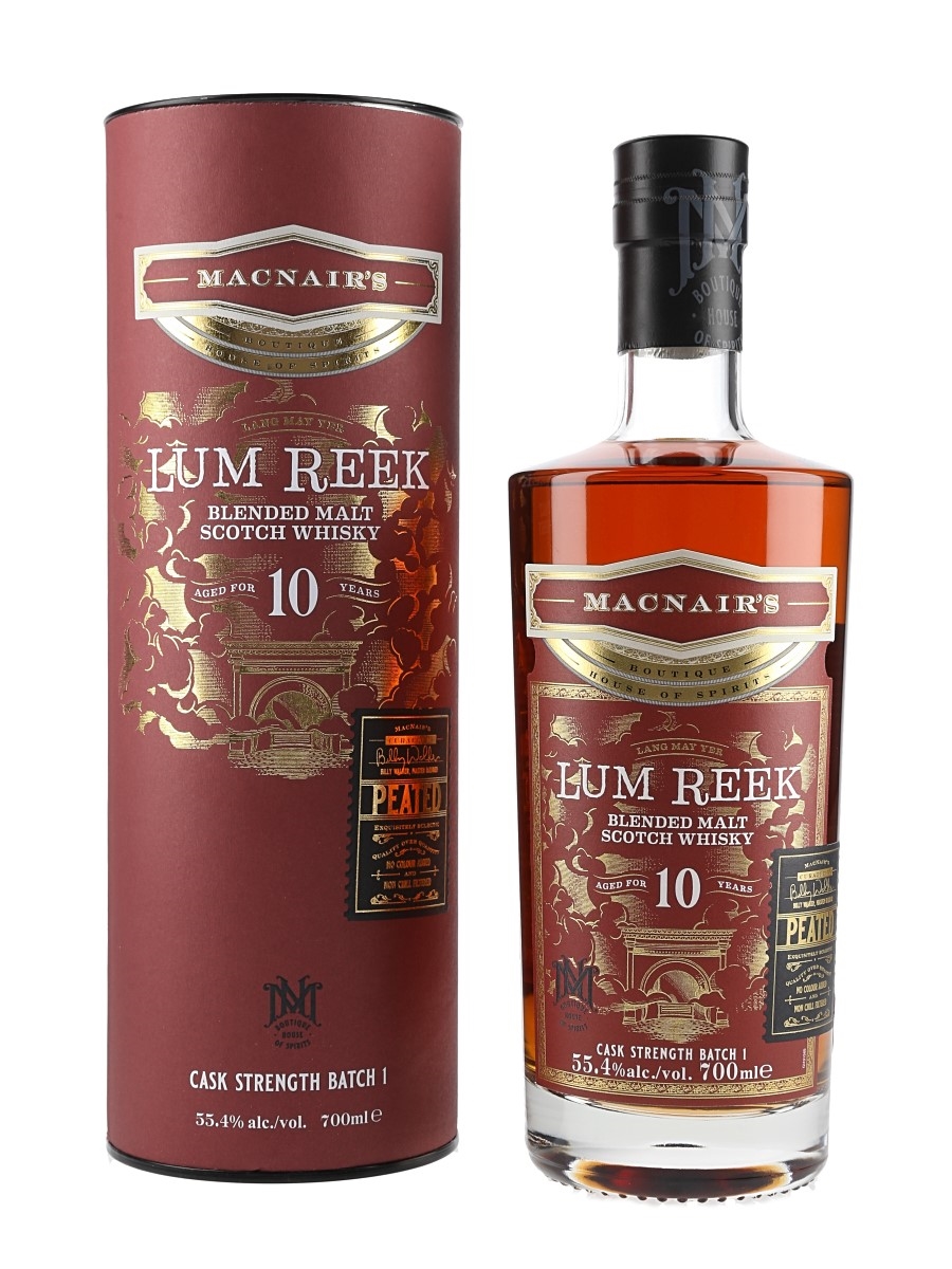 MacNair's Lum Reek 10 Year Old Bottled 2022 - Batch 1 70cl / 55.4%