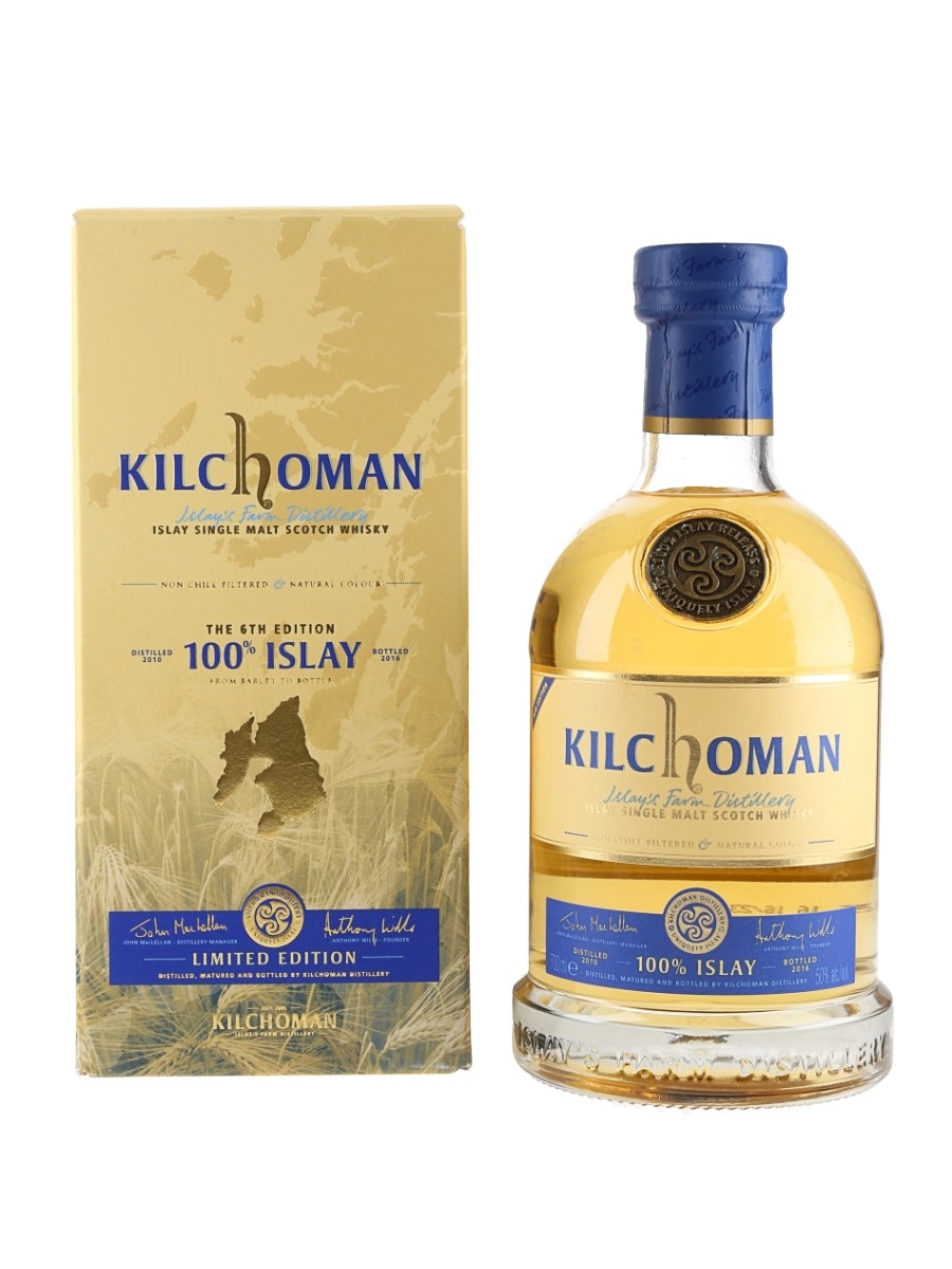Kilchoman 100% Islay Bottled 2016 - 6th Edition 70cl / 50%