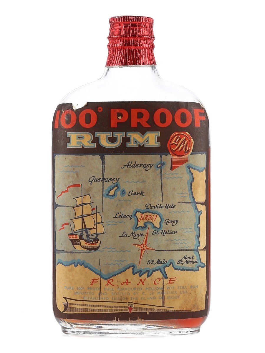 Masurier 100 Proof Rum Bottled 1950s 35cl / 57%