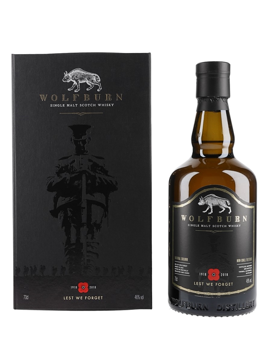 Wolfburn Lest We Forget 1918-2018 The 1918 Poppy Pledge 70cl / 46%