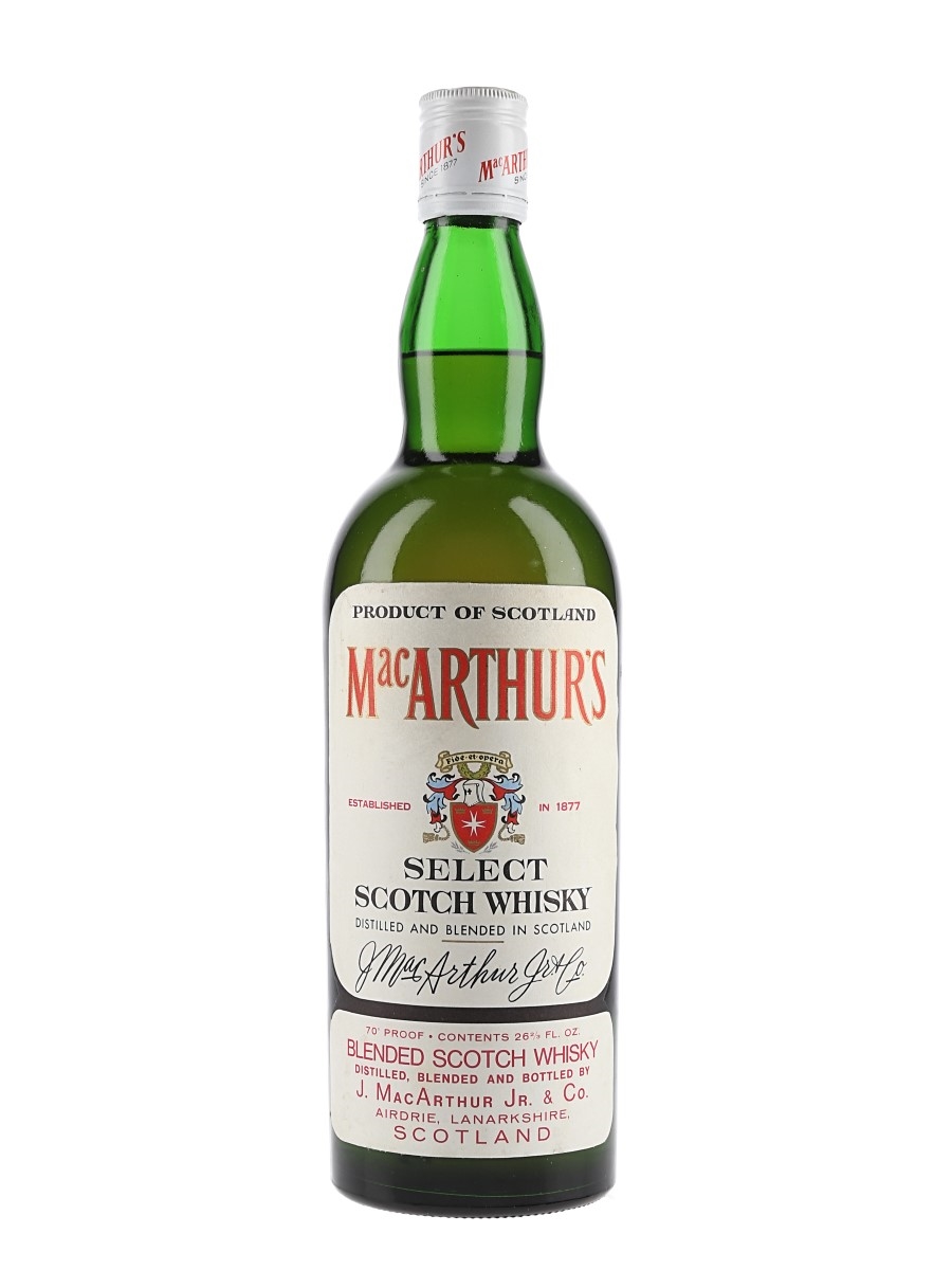 MacArthur's Select Scotch Whisky Bottled 1960s 75.7cl / 40%