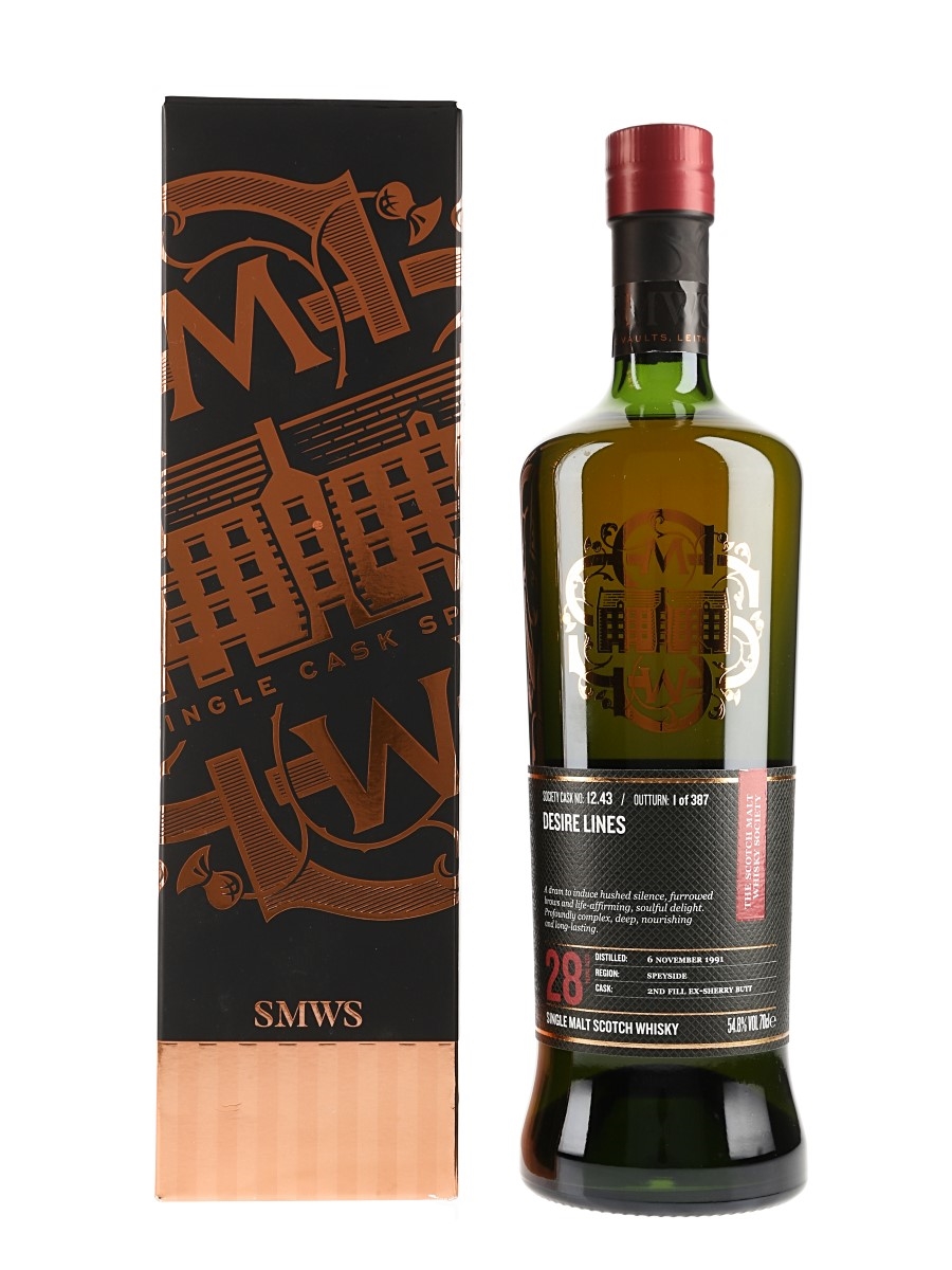 SMWS 12.43 Desire Lines BenRiach 1991 28 Year Old 70cl / 54.8%