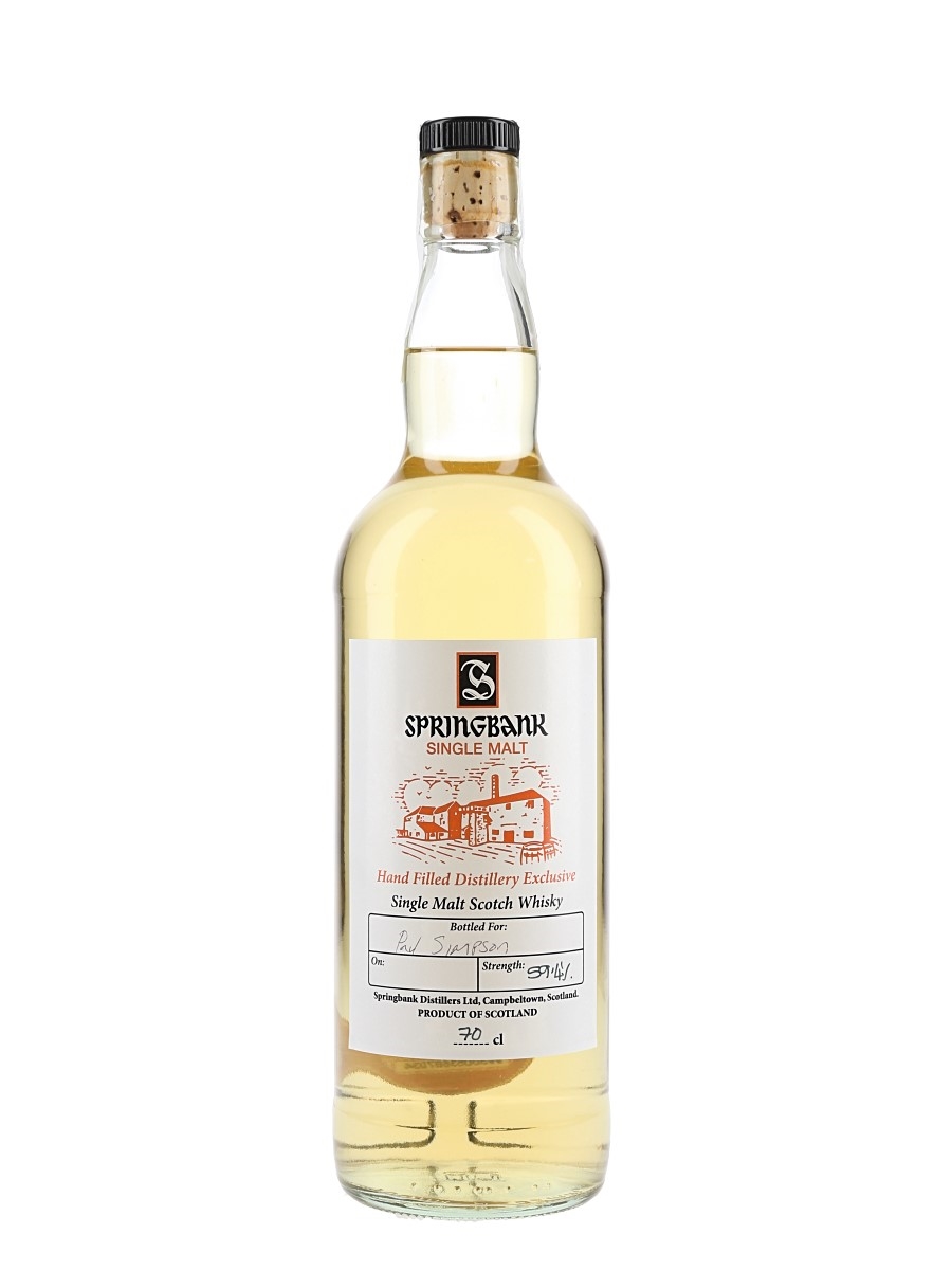 Springbank Hand Filled Distillery Exclusive  70cl / 59.4%