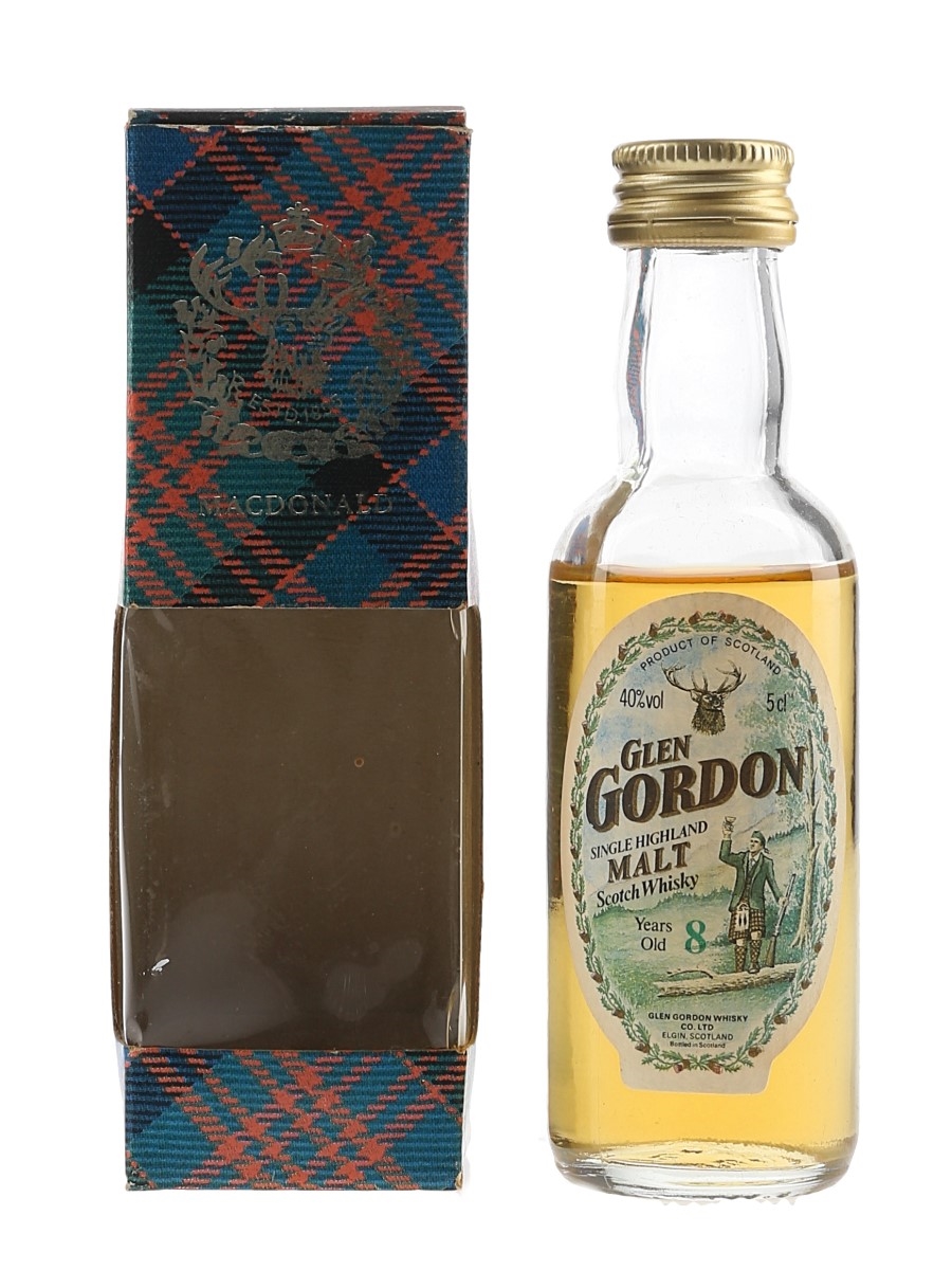 Glen Gordon 8 Year Old Bottled 1980s 5cl / 40%