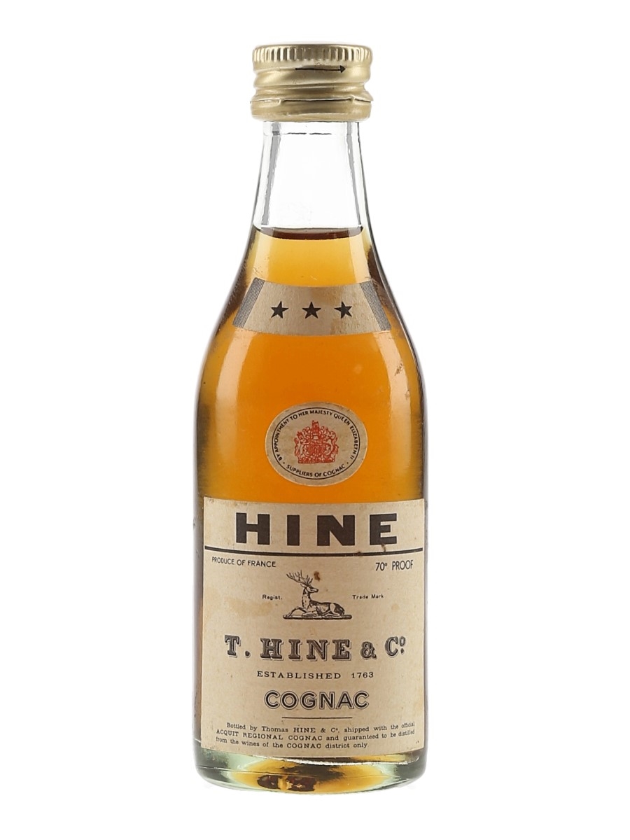 Hine 3 Star Bottled 1960s 5cl / 40%