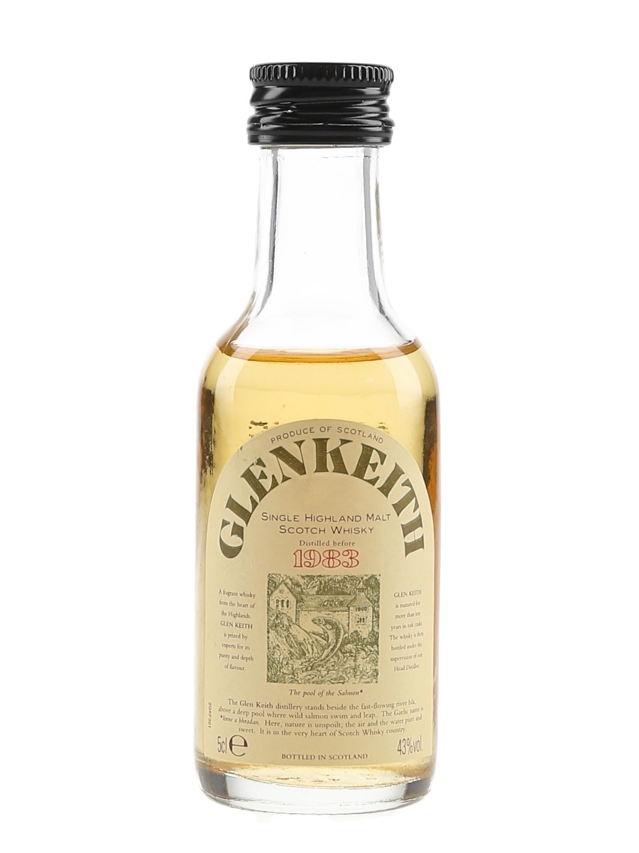 Glen Keith Distilled Before 1983 Bottled 1990s 5cl / 43%