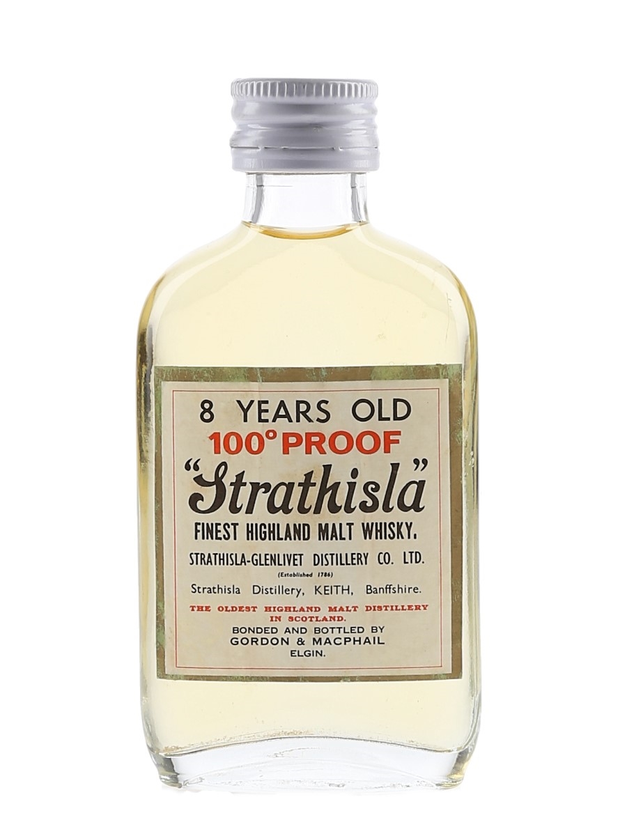 Strathisla 8 Year Old Bottled 1970s - Gordon & MacPhail 5cl / 57%