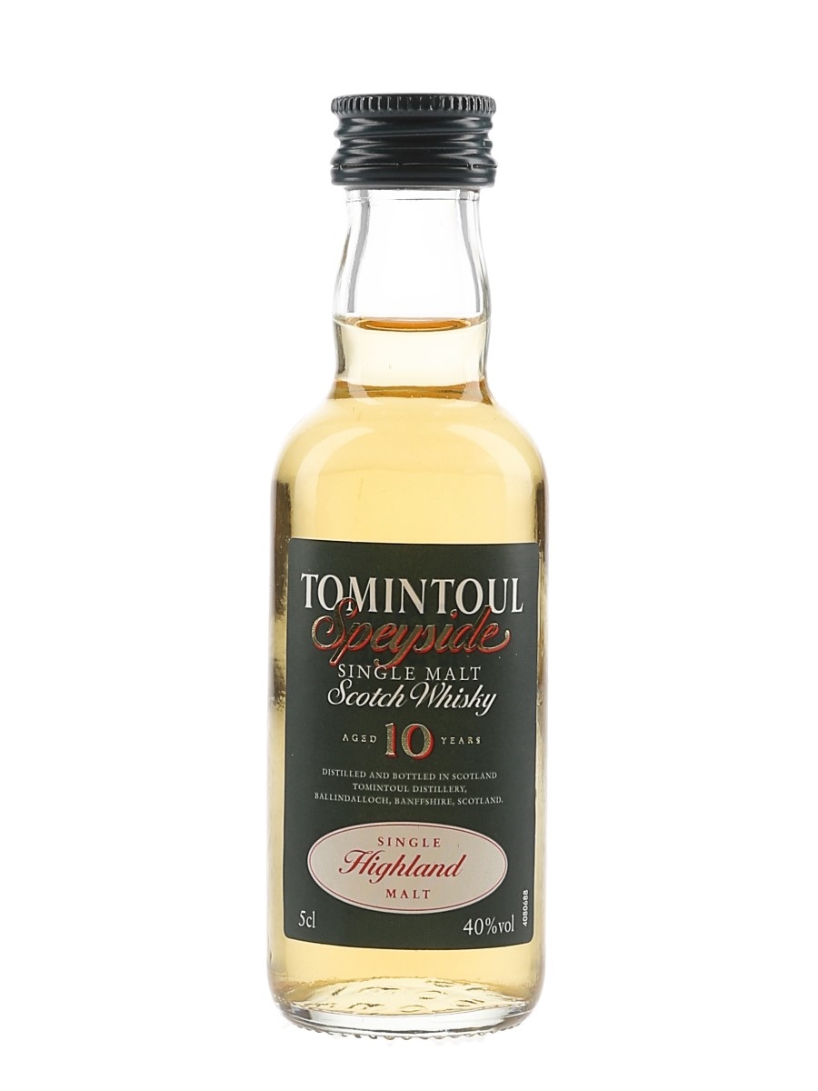 Tomintoul 10 Year Old Bottled 1990s-2000s 5cl / 40%