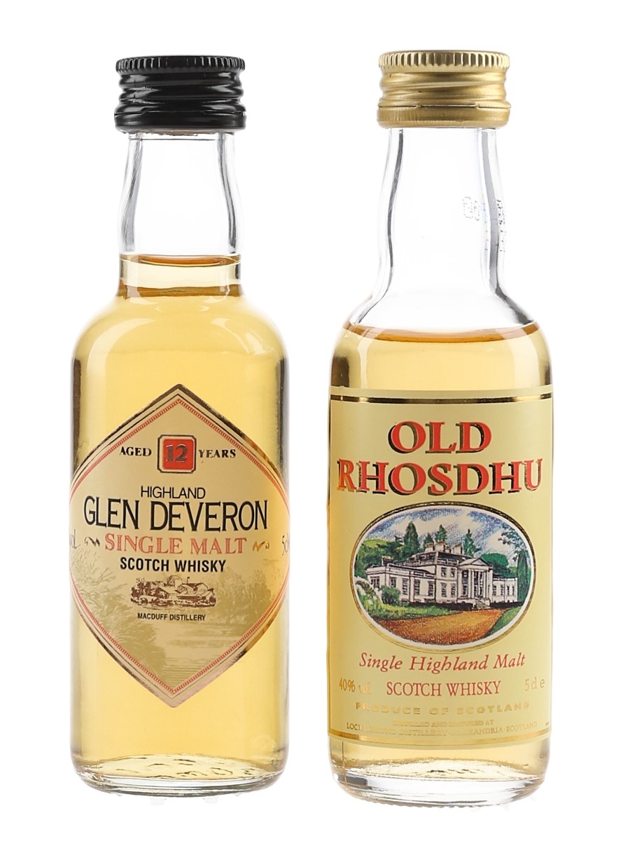 Old Rhosdhu & Glen Deveron 12  Year Old  2 x 5cl / 40%