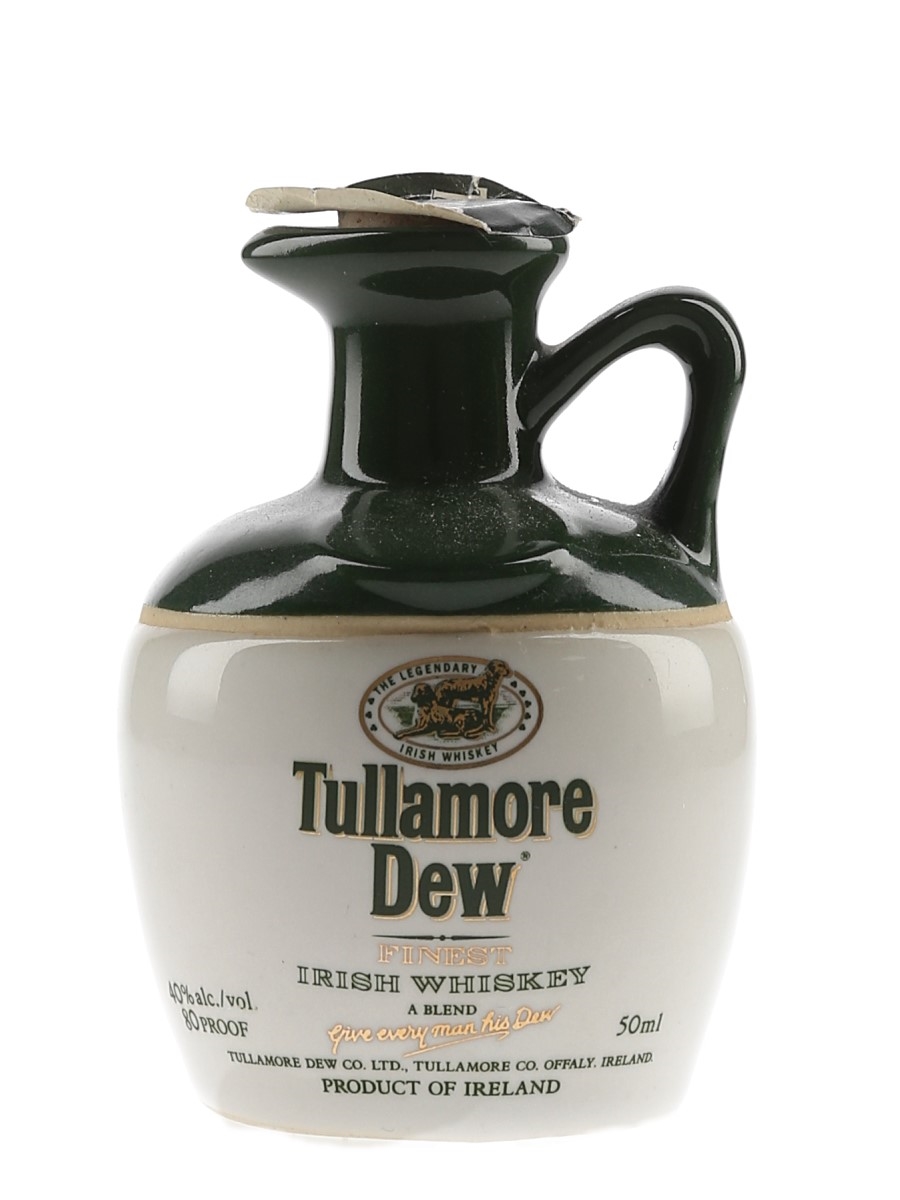 Tullamore Dew Ceramic Decanter Bottled 1980s 5cl / 40%