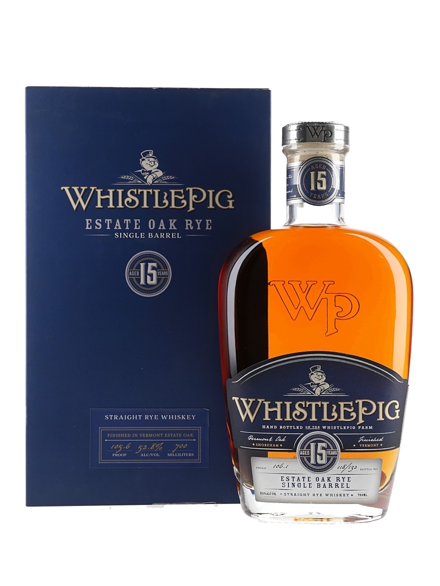 WhistlePig 15 Year Old Single Barrel - Estate Oak Rye 70cl / 53.1%