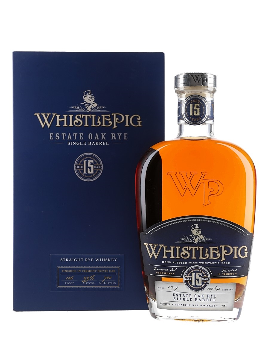 WhistlePig 15 Year Old Single Barrel - Estate Oak Rye 70cl / 53%