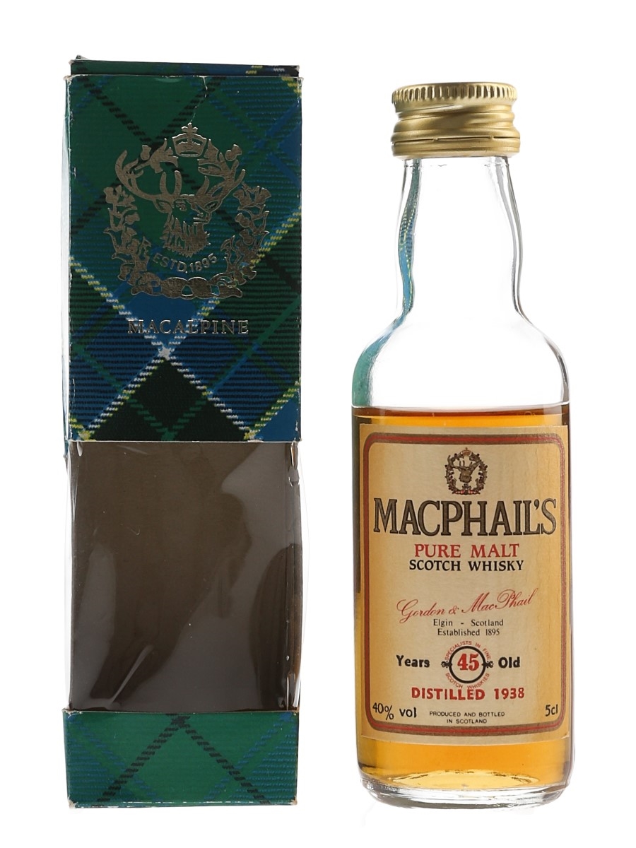 MacPhail's 1938 45 Year Old Gordon & MacPhail 5cl / 40%
