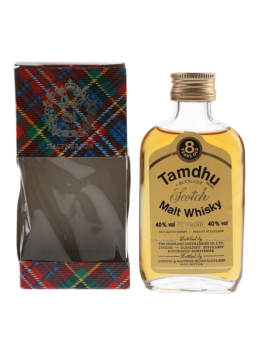 Tamdhu 8 Year Old Bottled 1970s-1980s - Gordon & MacPhail 5cl / 40%