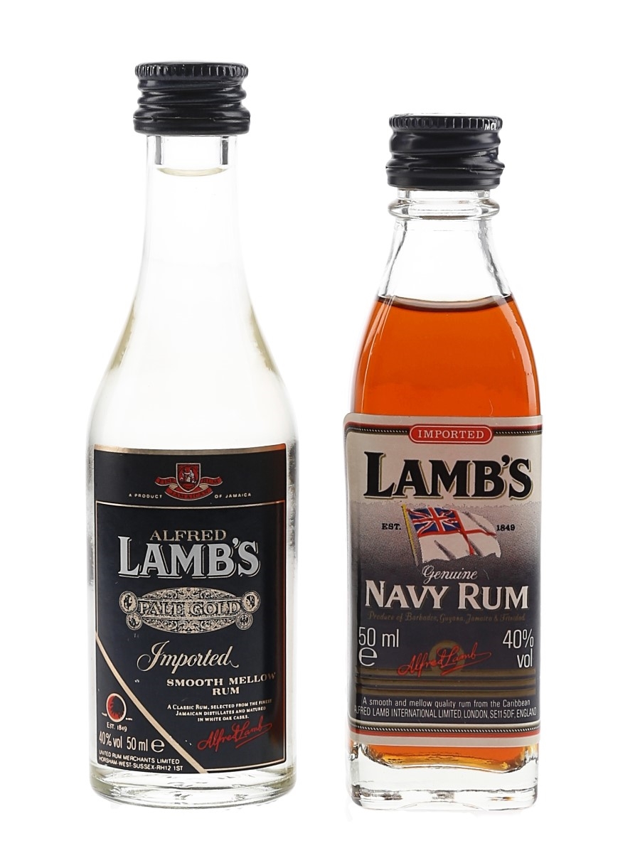 Lamb's Navy Rum & Pale Gold  2 x 5cl / 40%