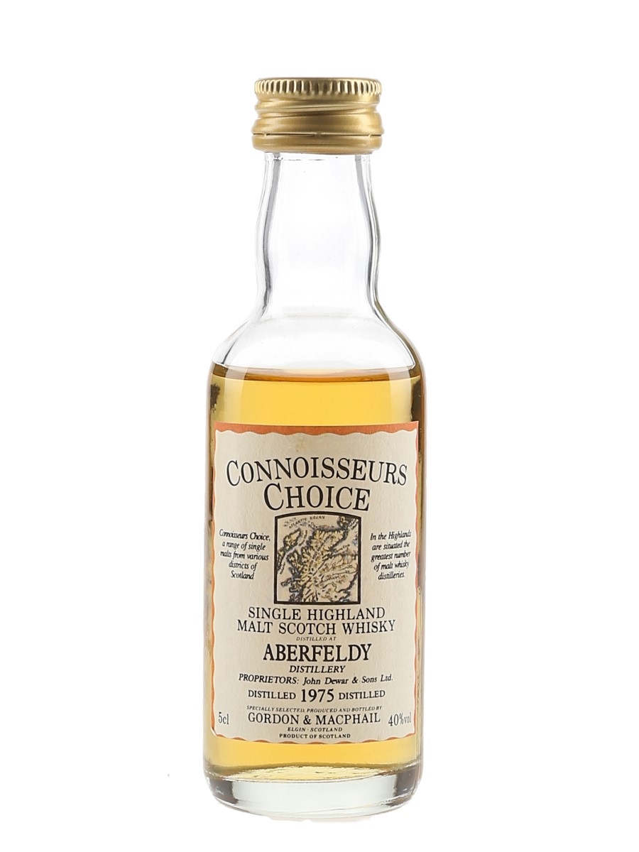 Aberfeldy 1975 Connoisseurs Choice Bottled 1990s - Gordon & MacPhail 5cl / 40%