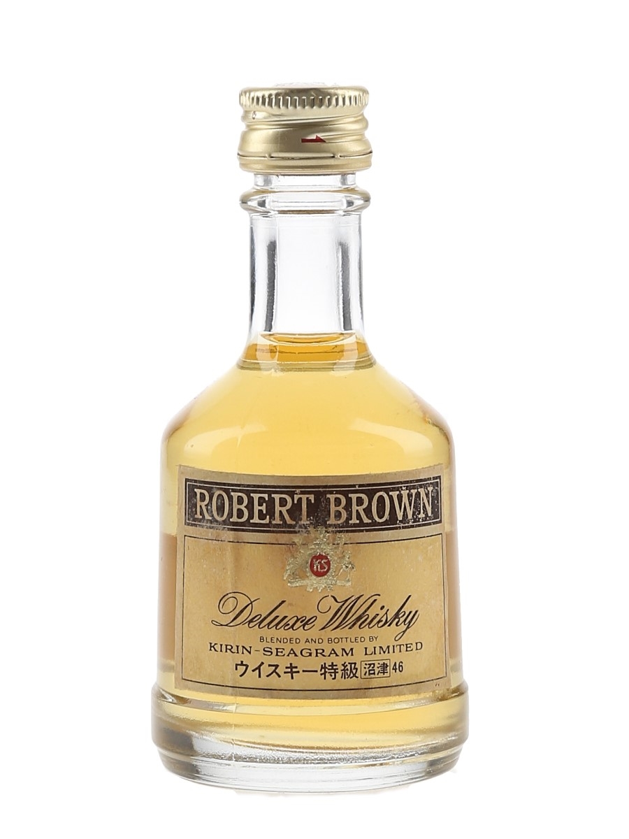 Robert Brown Deluxe Whisky Bottled 1980s - Kirin Seagram 5cl / 43%