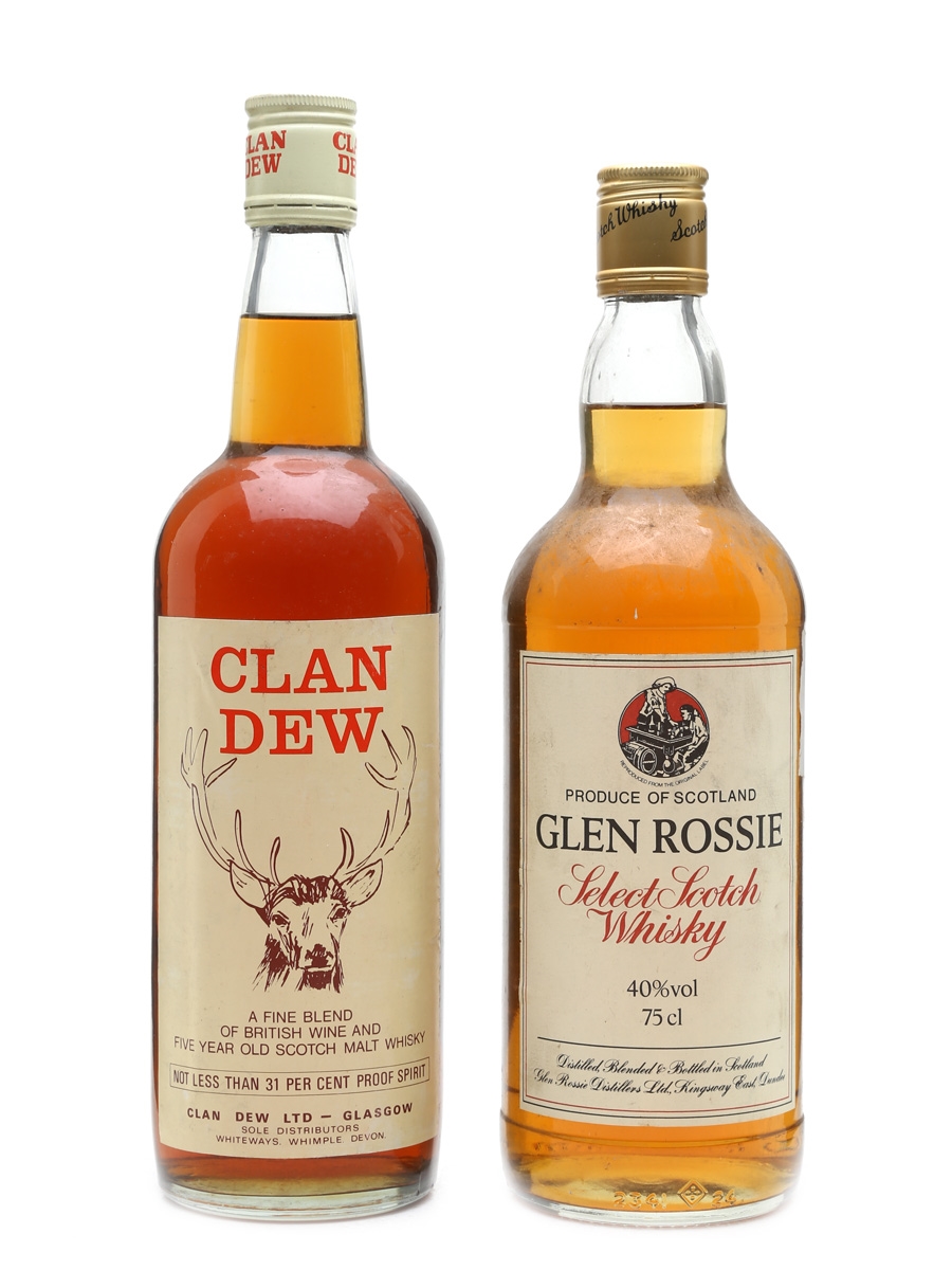 Clan Dew & Glen Rossie Bottled 1970s & 1980s 2 x 75cl / 40%