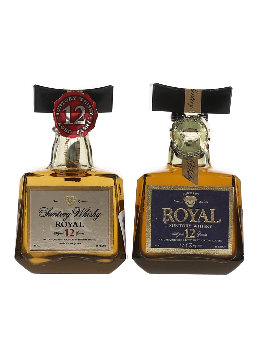 Suntory Royal 12 Year Old Bottled 1990s 2 x 5cl / 43%
