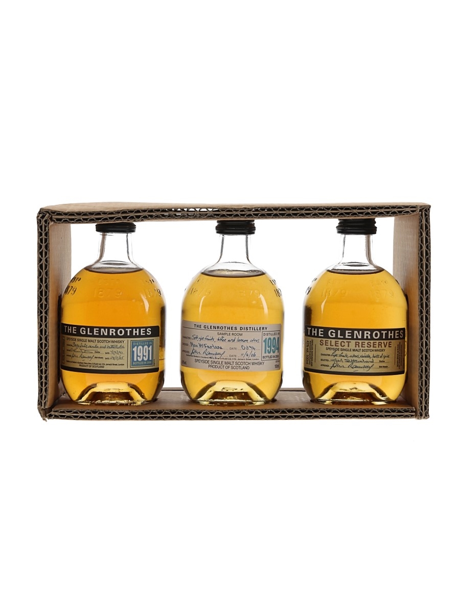 Glenrothes 1991, 1994 & Select Reserve  3 x 10cl / 43%