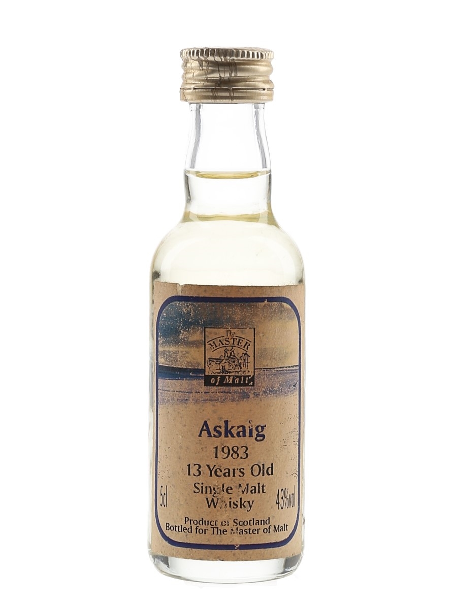 Askaig 1983 13 Year Old Bottled 1990s - The Master Of Malt 5cl / 43%