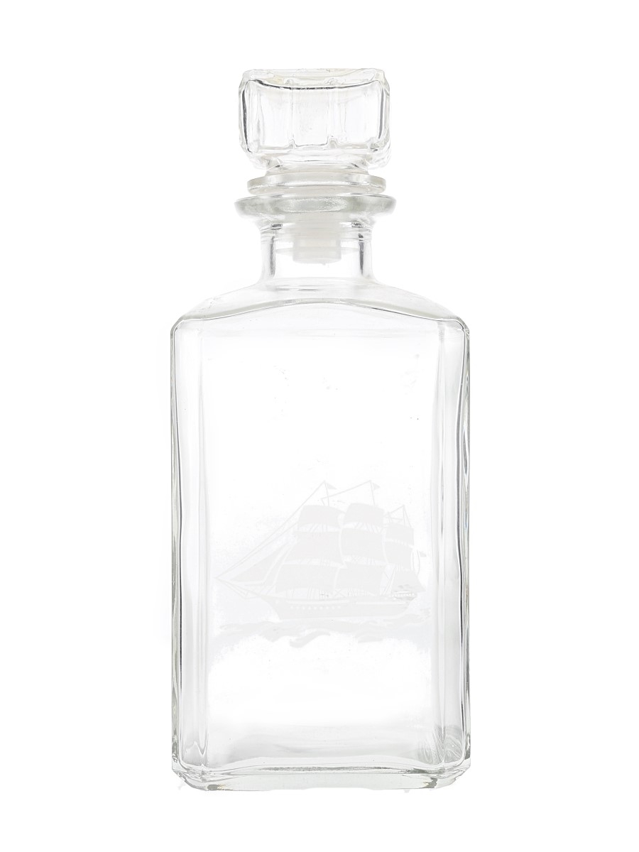 Glass Decanter With Stopper  22.5cm Tall