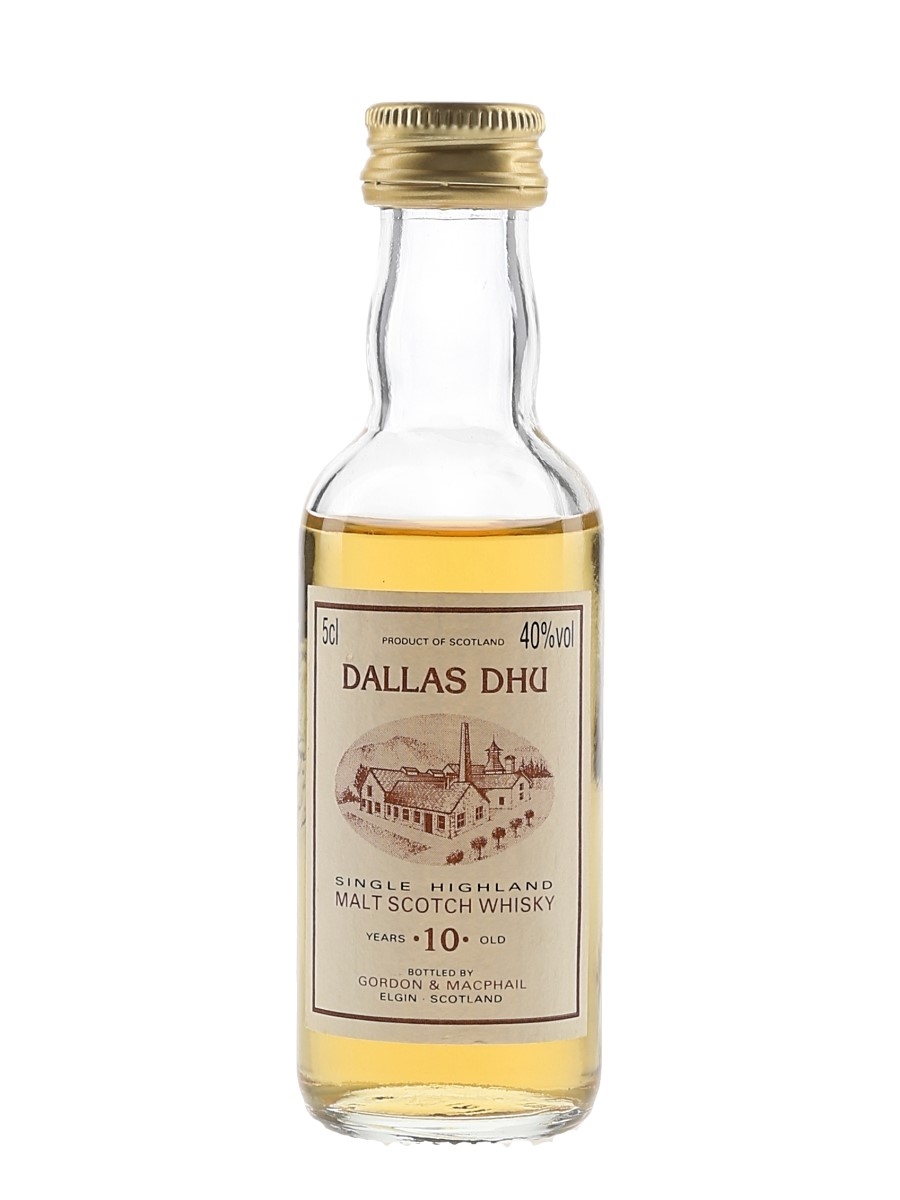 Dallas Dhu 10 Year Old Bottled 1980s - Gordon & MacPhail 5cl / 40%