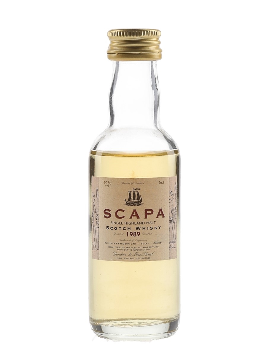 Scapa 1989 Bottled 2001 - Gordon & MacPhail 5cl / 40%