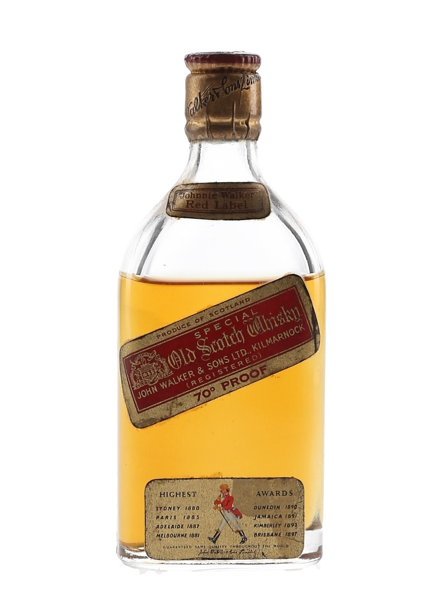 Johnnie Walker Red Label Bottled 1960s-1970s 5cl / 40%