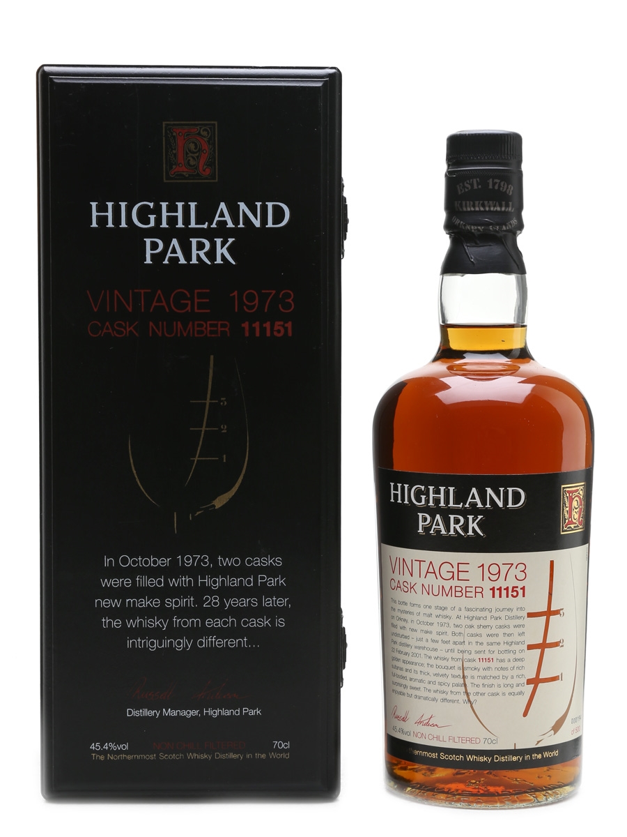 Highland Park 1973 Sherry Cask 28 Year Old - Cask No. 11151 70cl / 45.4%
