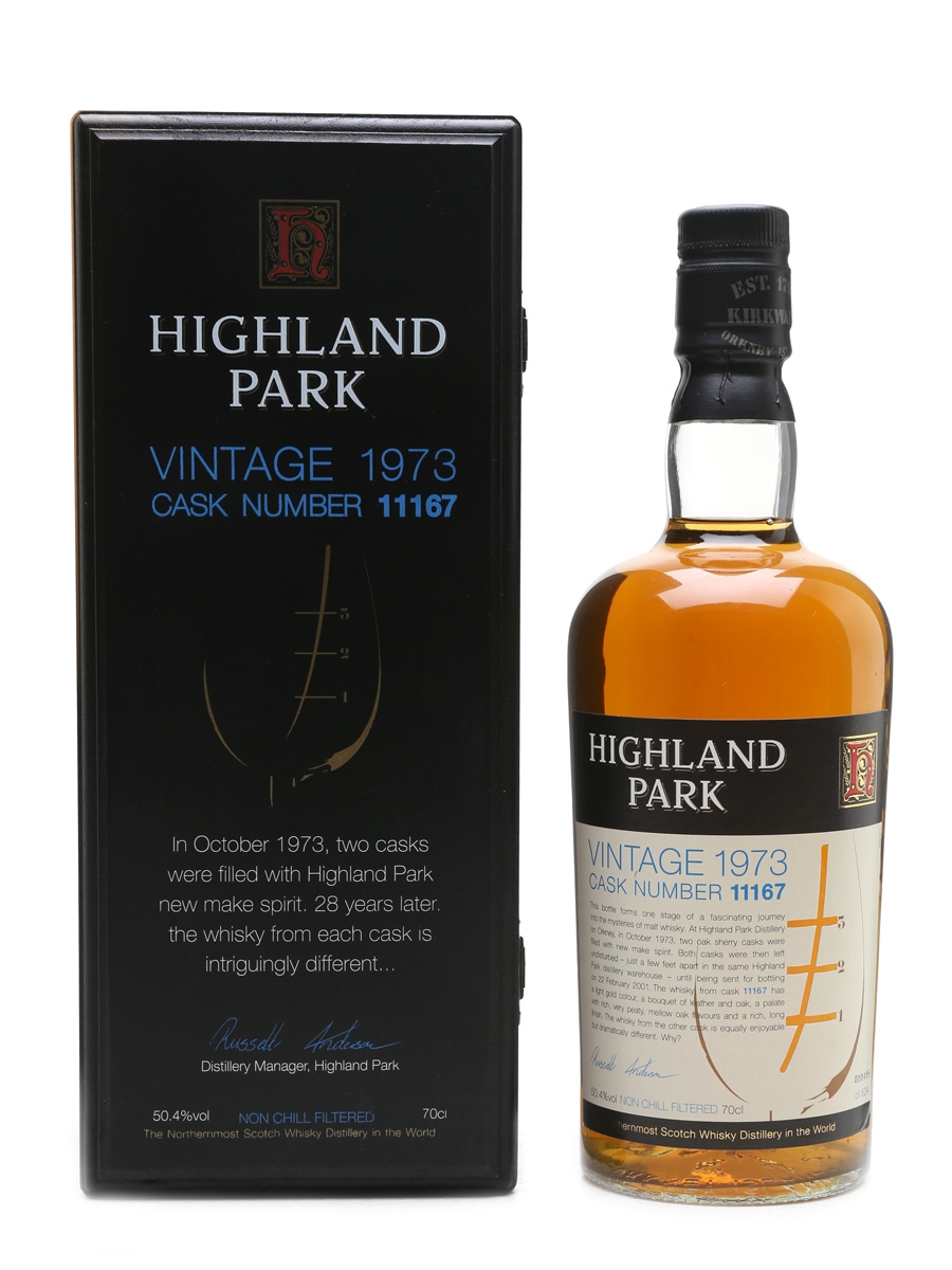 Highland Park 1973 Sherry Cask 28 Year Old - Cask No. 11167 70cl / 50.4%
