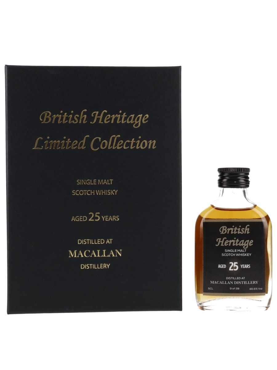 Macallan 25 Year Old The Kelpies Whisky Minis - British Heritage Limited Collection 5cl / 46.6%