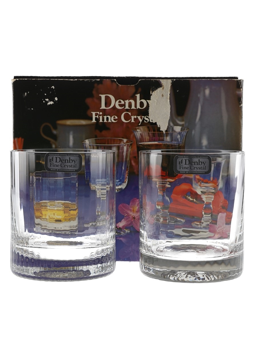 Denby Fine Crystal Renaissance Tumblers  2 x 9cm