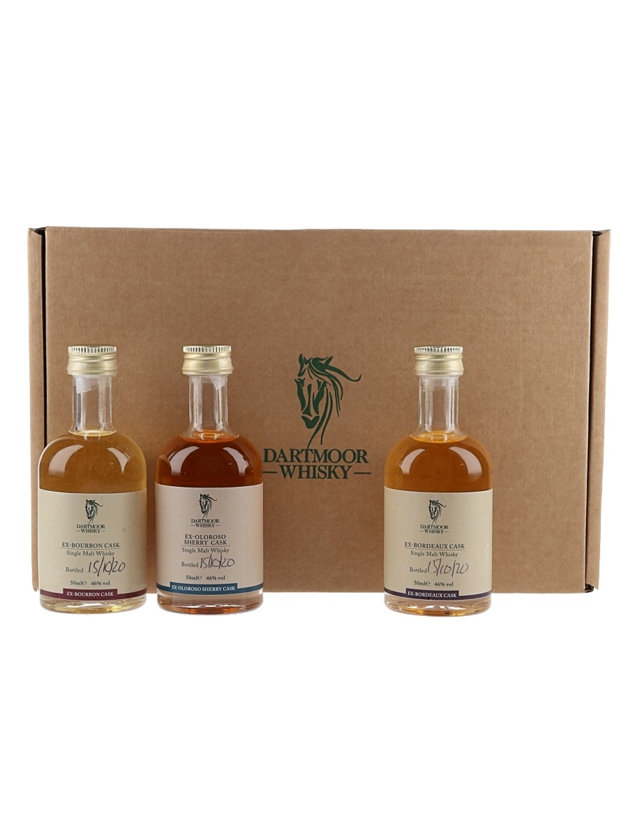 Dartmoor Whisky Tasting Set Bourbon, Sherry & Bordeaux Cask 3 x 5cl / 46%