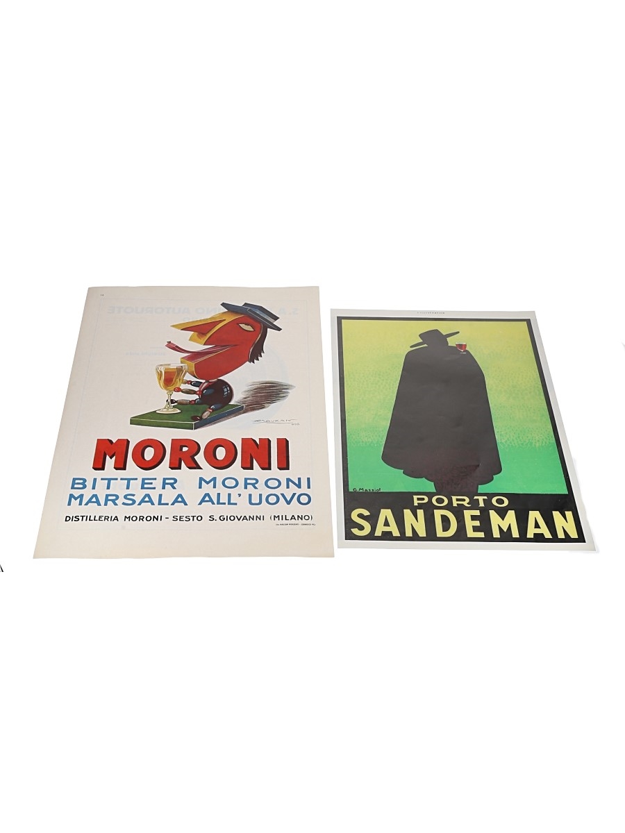 Moroni and Porto Sandeman Advertising Prints 1928 & 1933 
