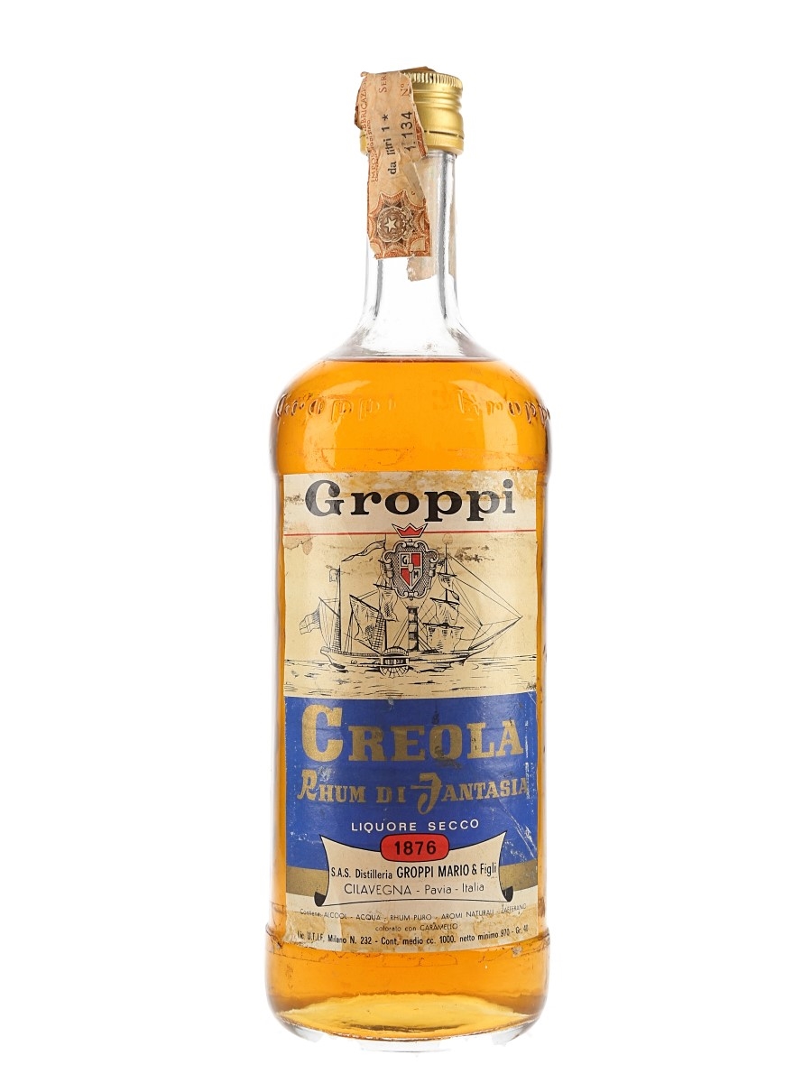 Groppi Creola Rhum Di Fantasia Bottled 1960s-1970s 100cl / 40%