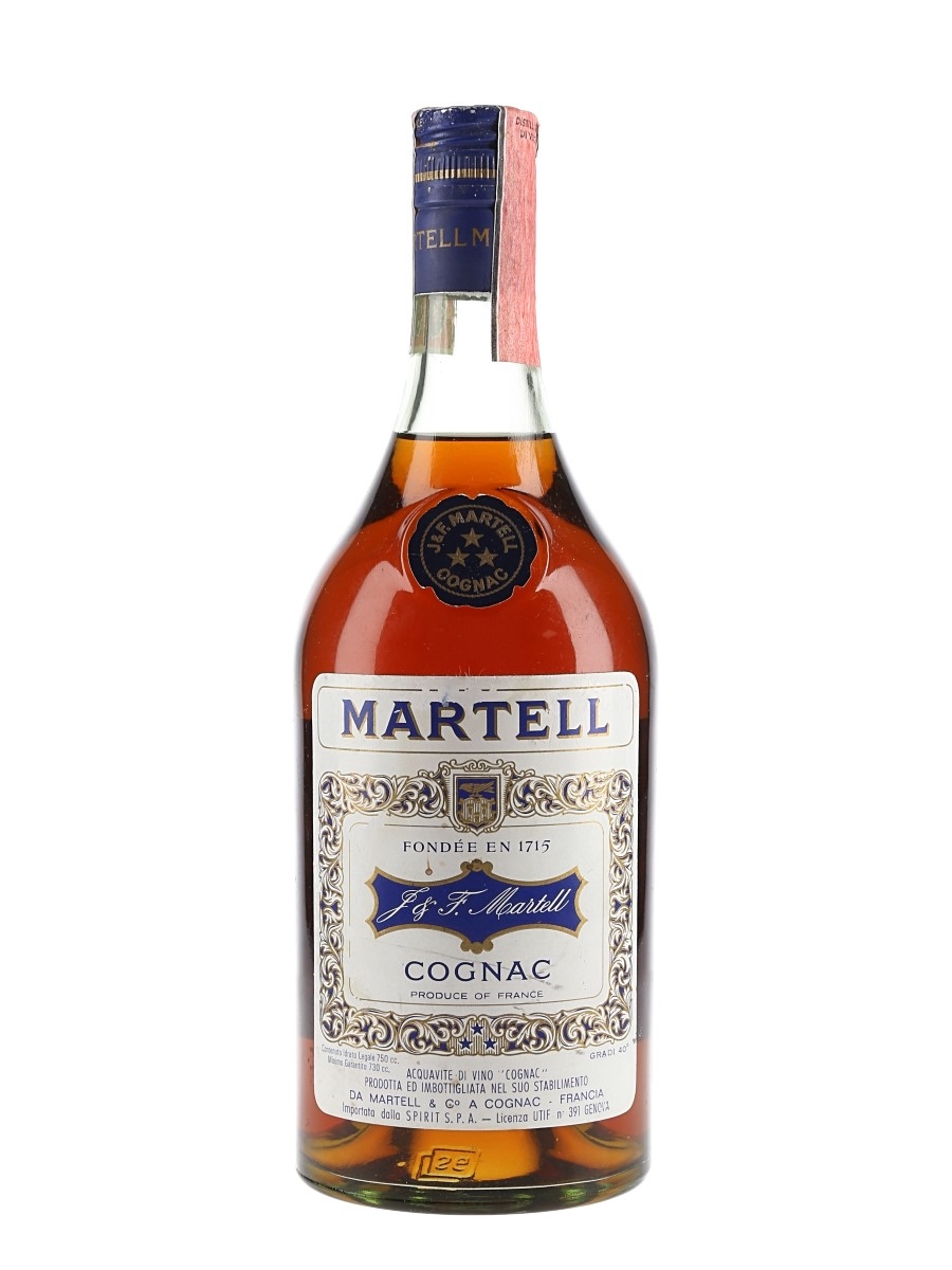 Martell 3 Star Bottled 1970s - Spirit SPA 75cl / 40%