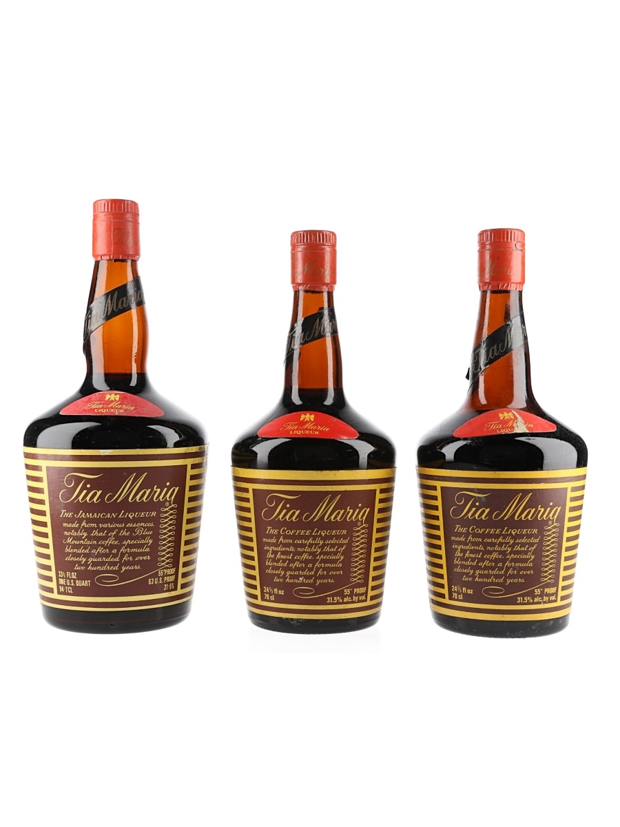Tia Maria Bottled 1970s 3 x 70cl-94.7cl / 31.5%