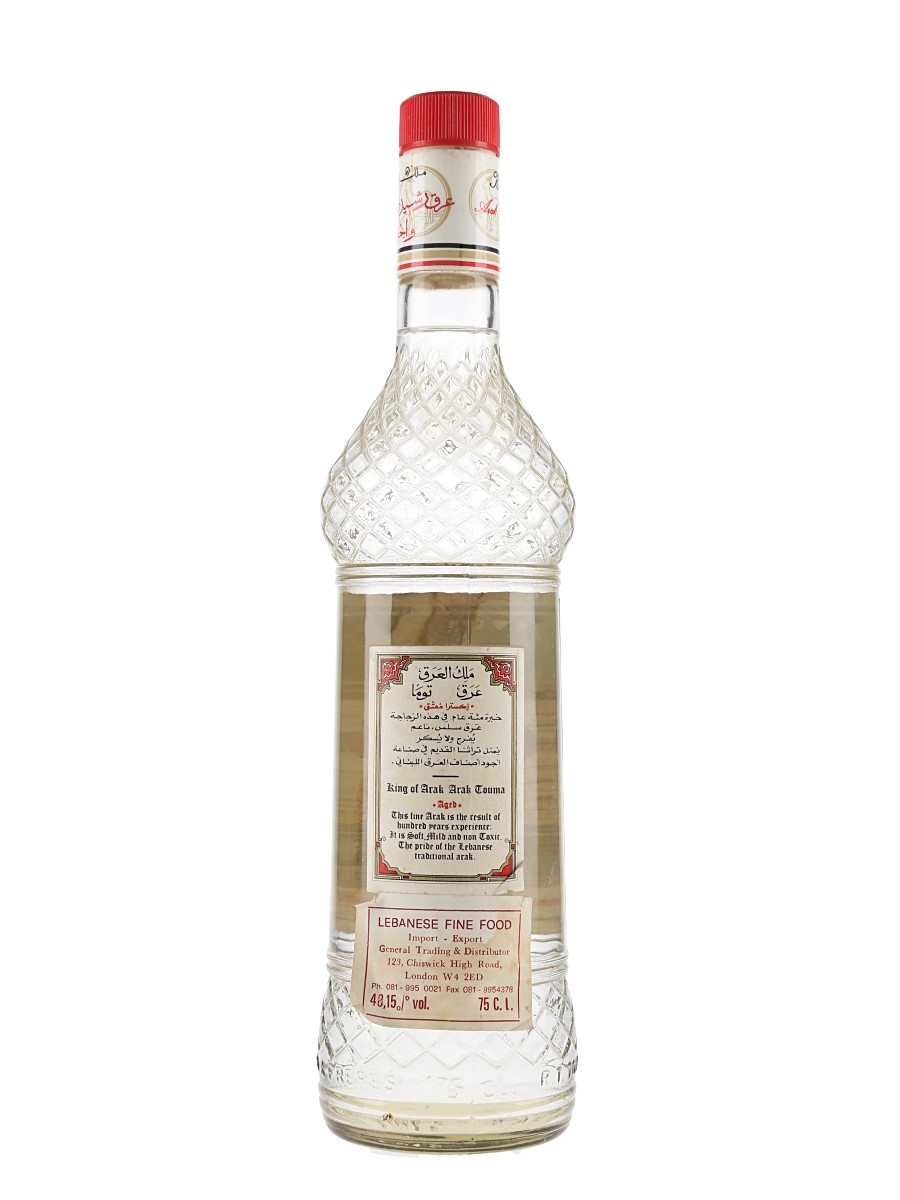 Arak Touma King of Arak Lot 149344 Buy Sell Spirits Online