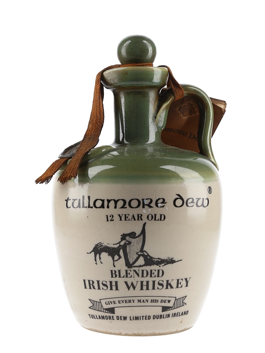 Tullamore Dew 12 Year Old Bottled 1970s - Ceramic Decanter 75.7cl / 40%
