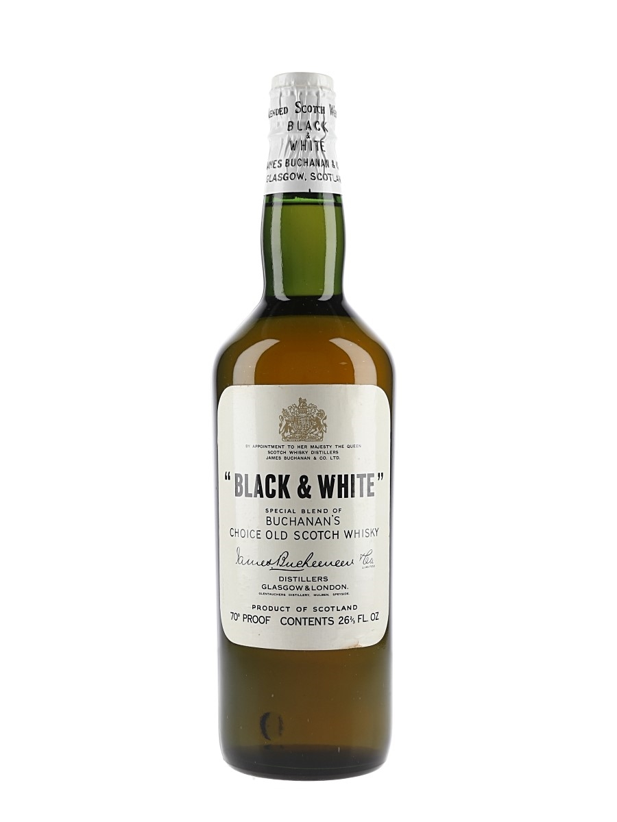 Buchanan's Black & White Spring Cap Bottled 1960s 75.7cl / 40%