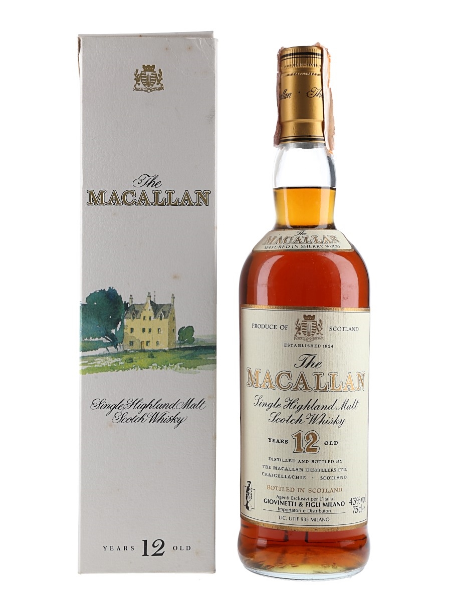 Macallan 12 Year Old Bottled 1980 - Giovinetti 75cl / 43%