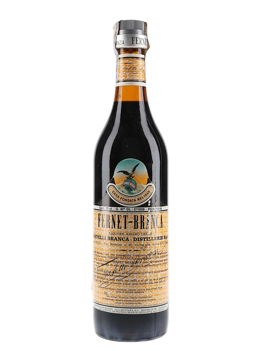 Fernet Branca Bottled 1980s 75cl / 42%