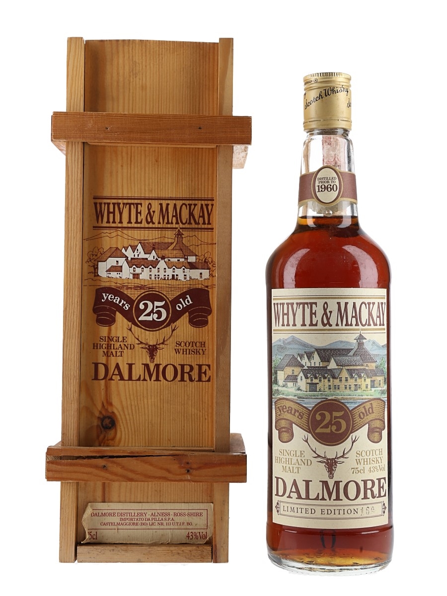 Dalmore 1960 25 Year Old Bottled 1980s - Pilla 75cl / 43%
