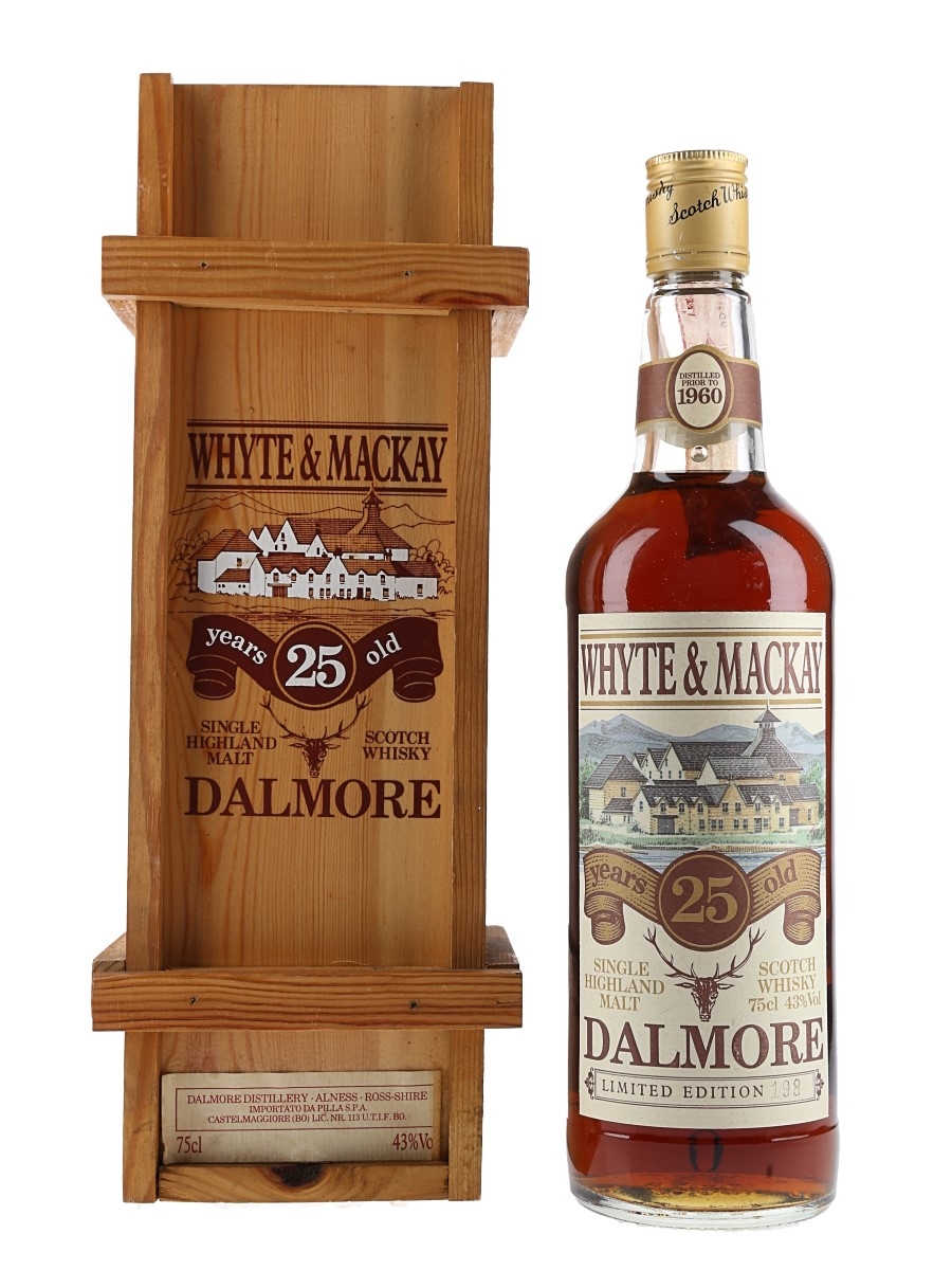 Dalmore 1960 25 Year Old Bottled 1980s - Pilla 75cl / 43%